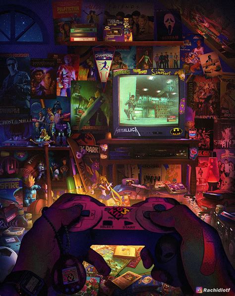 90′s Kid Created By Rachid Lotf Retro Gaming Art Gaming Wallpapers