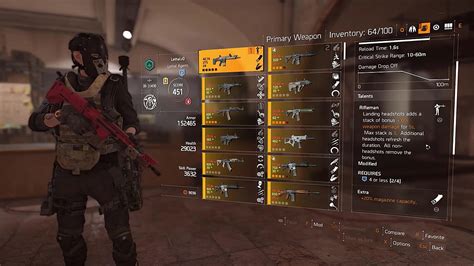 The Division 2 Weapon Talents Tier List What Are The Best Weapon