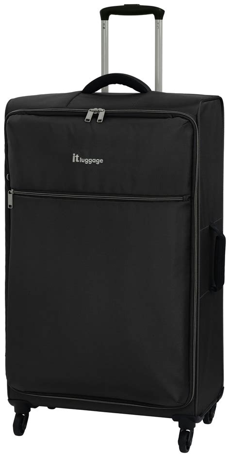 It Luggage The Lite Large 4 Wheel Soft Suitcase Black 8145929