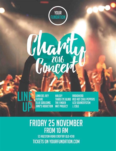 Charity Concert Business Flyers
