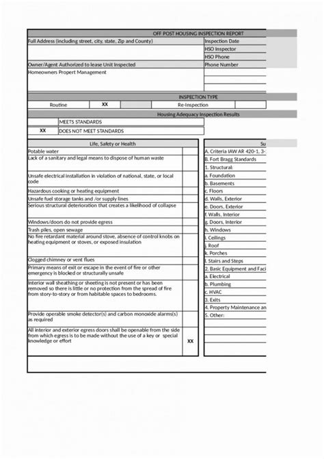 Free Home Inspection Report Template Addictionary Plumbing Inspection
