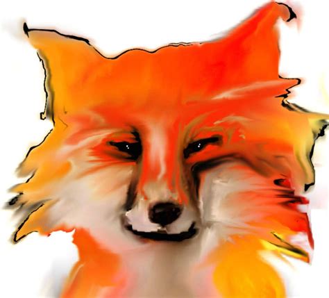 Red Fox Art Print Endangered Species Art Canvas Fox Print Etsy