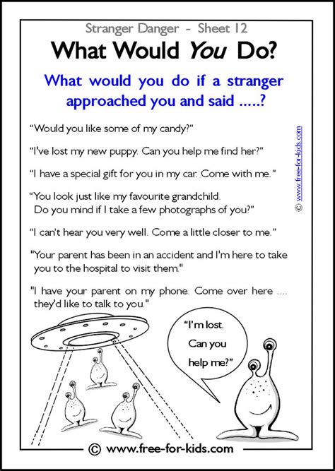 Check spelling or type a new query. More Stranger Danger Worksheets and Colouring Pages ...