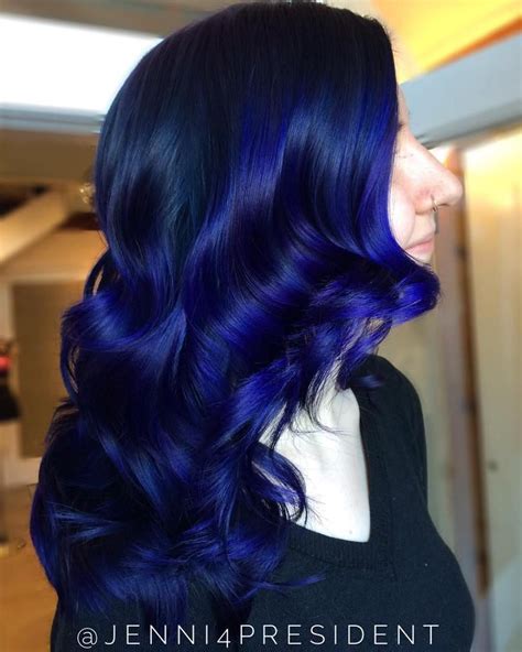 20 Dark Blue Hairstyles That Will Brighten Up Your Look Dark Blue