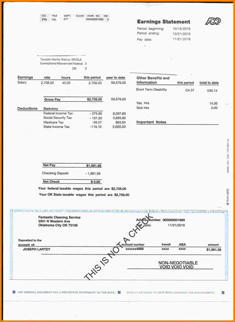 Free Adp Pay Stub Template Template 1 Resume Examples Xv8oopx8zd