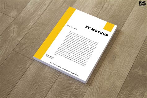 Psd paper brand free mockup to showcase your stationery design. Free Letterhead Mockup PSD Download