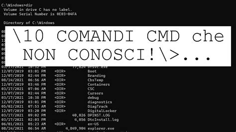 COMANDI CMD Che Forse NON CONOSCI Tutorial ITA YouTube