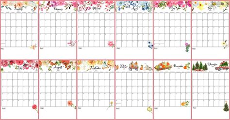 Cute 2021 Printable Blank Calendars Cute January 2021 Calendar