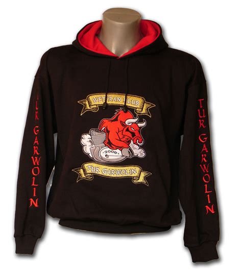 Heavy Embroidered Hooded Sweatshirts Personalised Clothing Embroidery