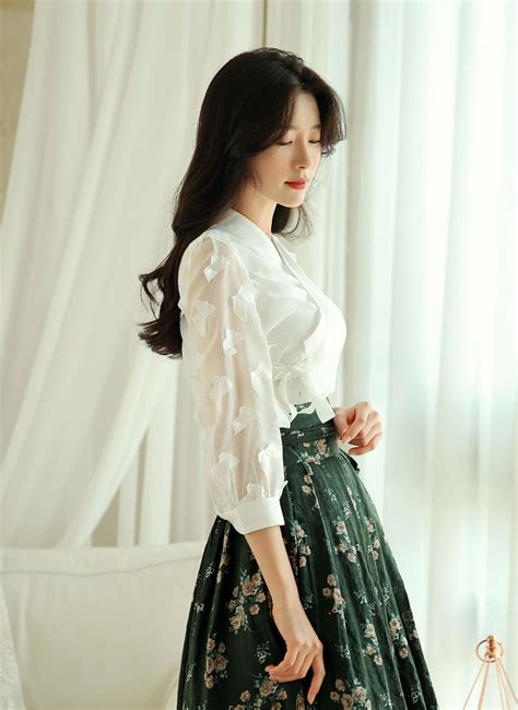 Modern Hanbok Jeogori Jacket Woman Female Korea Hanbok Dress Etsy