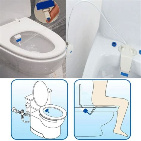Clean Clear Rear End Bidet Butt Wash Washer Adjustable Fresh Water Spray Toilet EBay