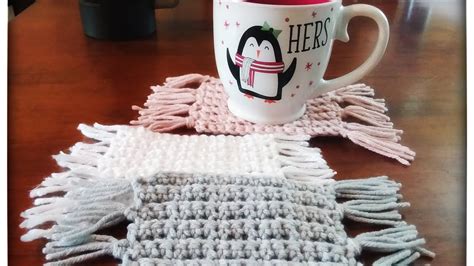 Easy Crochet Gifts Mug Rug YouTube