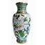 Sold  White Cloisonne Vase With Chrysanthemums Rubbish Interiors Inc