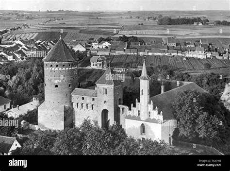 Aerial View Of The Roessel Castle In East Prussia Germany Undated