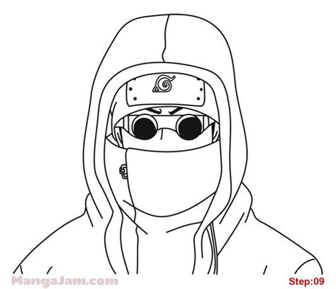 How To Draw Shino Aburame From Naruto Naruto Sketch Drawing Naruto