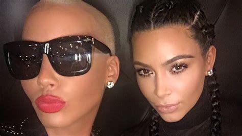 kim kardashian and amber rose hung out last night because they are experts at this whole thing