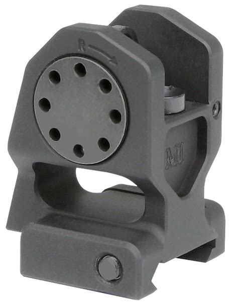Midwest Industries Micbuis Combat Fixed Rear Sight Ar 15 M4 M16 Black