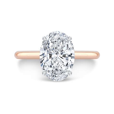 115ct Oval Cut Natural Diamond Solitaire Hidden Halo Pave Diamond