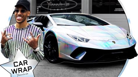 Insultan a aubameyang circulando con su vistoso lamborghini cromado. Aubameyang Wraps His Lamborghini Huracan in Incredible ...