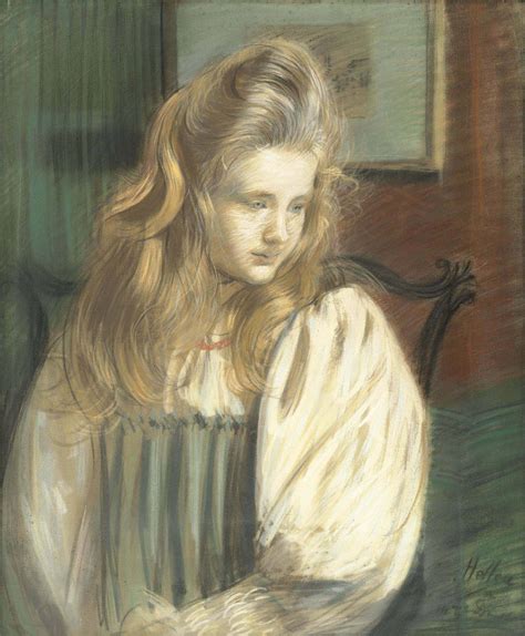 Paul César Helleu French 1859 1927 Portrait Of Jessie Margery
