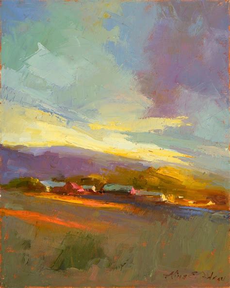 Aline Ordman Art: Shaker Bridge Theater Drawing | Abstract, Landscape art, Landscape paintings