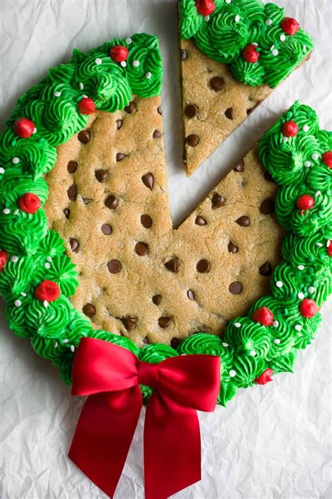There are many different types of cookies there, such as almond, chocolate chip, and a variety of unique flavors. Christmas Cookie Cake Recipe - Peas and Crayons
