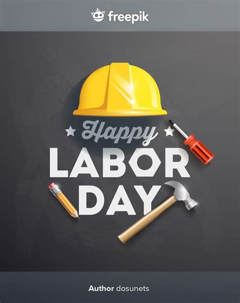 Premium Vector Happy Labor Day Poster Design Illustration Happy