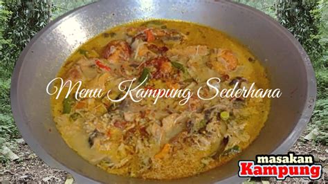 Resep Simpel Paling Enak Dan Sedap Sayur Santan Tahu Tempe Plus