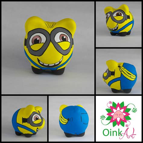 Puerquito Minion Personalized Piggy Bank Heo Piggy Banks Minions