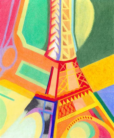 Eiffel Tower 1 Drawing By Michael Lewis
