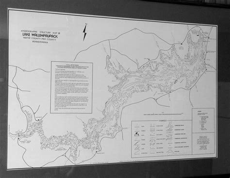 Lake Wallenpaupack Hydro Graphic Structure Map Lake Wallenpaupack
