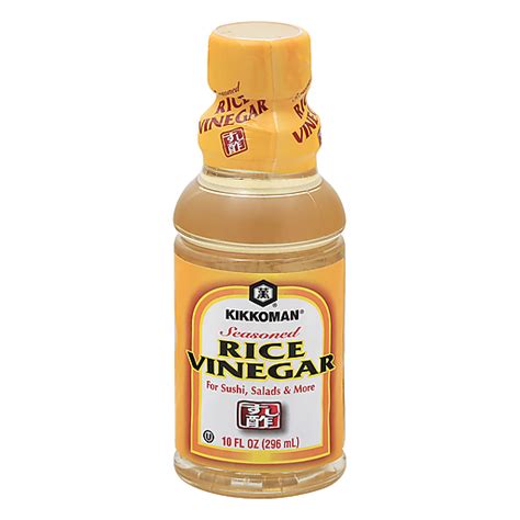 Kikkoman Seasoned Rice Vinegar 10 Fl Oz Bottle Asian Foodtown