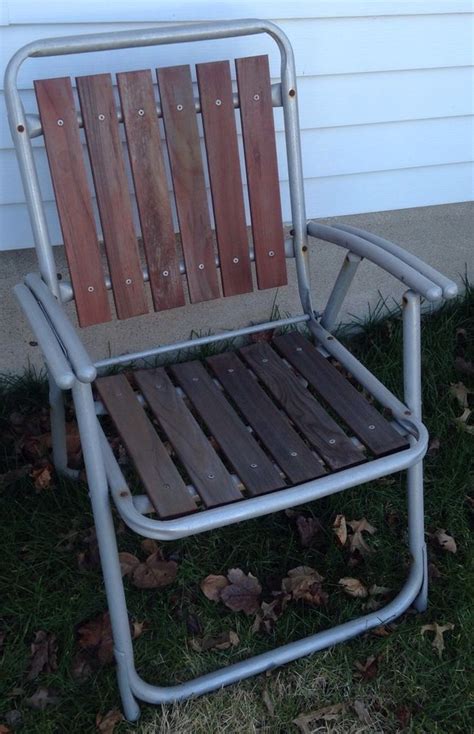 Shop our aluminum folding chair selection from the world's finest dealers on 1stdibs. Vintage REDWOOD Aluminum Folding LAWN CHAIR metal wood ...