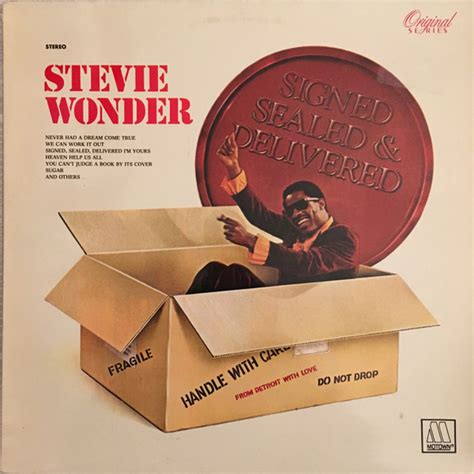 Stevie Wonder Signed Sealed And Delivered Vinyl Discogs