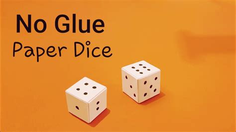 Origami Dice Tutorial