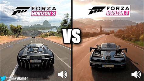 Forza Horizon 4 Vs Forza Horizon 3 Comparison Gameplay Youtube