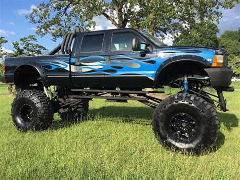 Sky High Lifted 1999 Ford F 250 Diesel Custom Truck For Sale