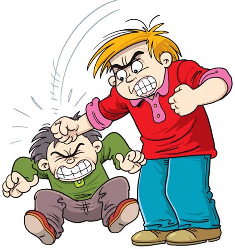 Two Little Kids Fighting Clip Art Illustrations Royalty Free Vector