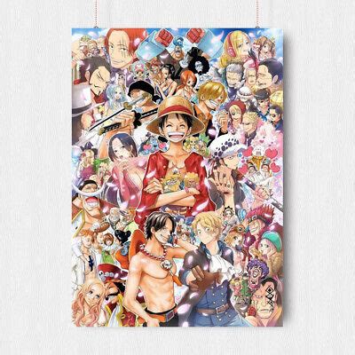 One Piece Poster Collage Japanese Wall Art Print Manga Size A A Ebay