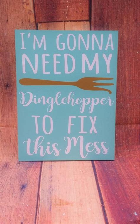Dinglehopper hasn't pinned any quiz results. I'm gonna need my Dinglehopper to fix this mess, FREE SHIPPING, Little Mermaid Sign, Disney sign ...