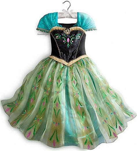 Princess Anna Coronation Costume Size 78 ~disney Store~ Frozen Free