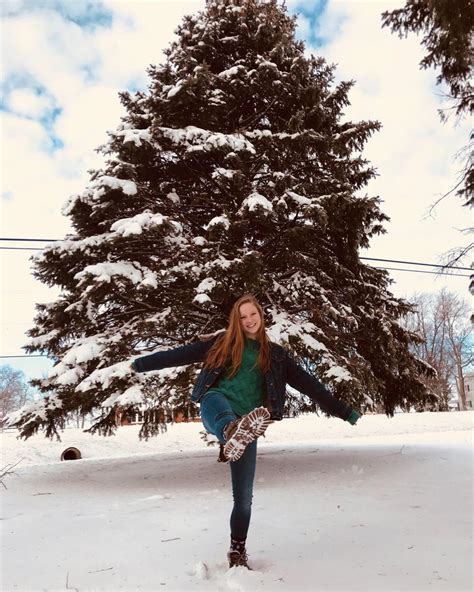 Find A Snow Covered Tree And Stick Your Foot Out And Show Those Cute