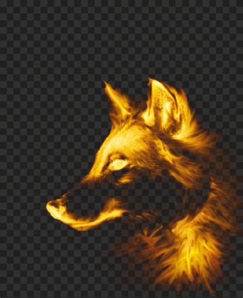 Hd Fire Wolf Head Silhouette Transparent Background Citypng
