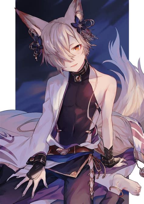 Granblue Fantasy Kou In 2021 Anime Fox Boy Cute Anime Guys Fox