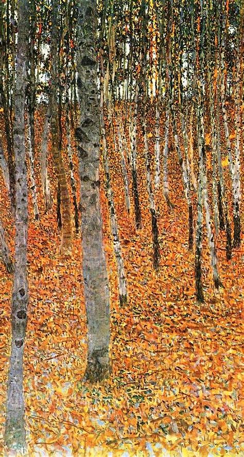 Gustav Klimt Birch Forest Detail Fine Arts Posters Posters Art