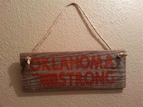 Oklahoma Strong Sign Wall Signs Signs State Shapes