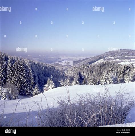 Panoramic View Of A Winter Landscape Stock Photo Alamy