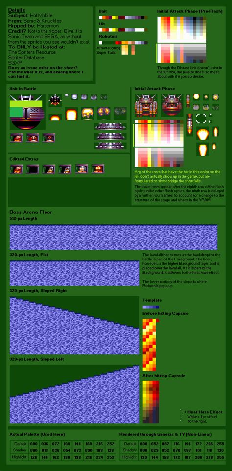 The Spriters Resource Full Sheet View Sonic And Knuckles Hot Mobile