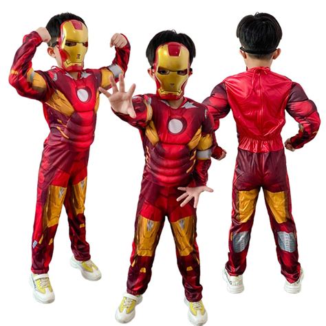 Jual Preorder Kids Iron Man Muscle Costume Superhero Iron Man Cosplay
