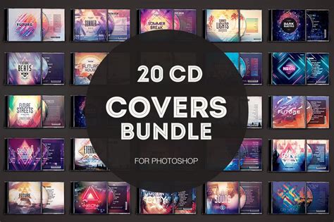 20 Cd Cover Templates Bundle ~ Templates ~ Creative Market